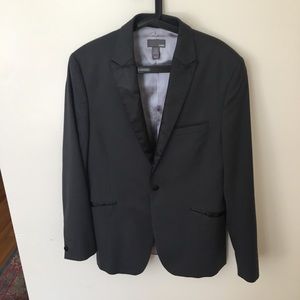 H&M gunmetal blazer